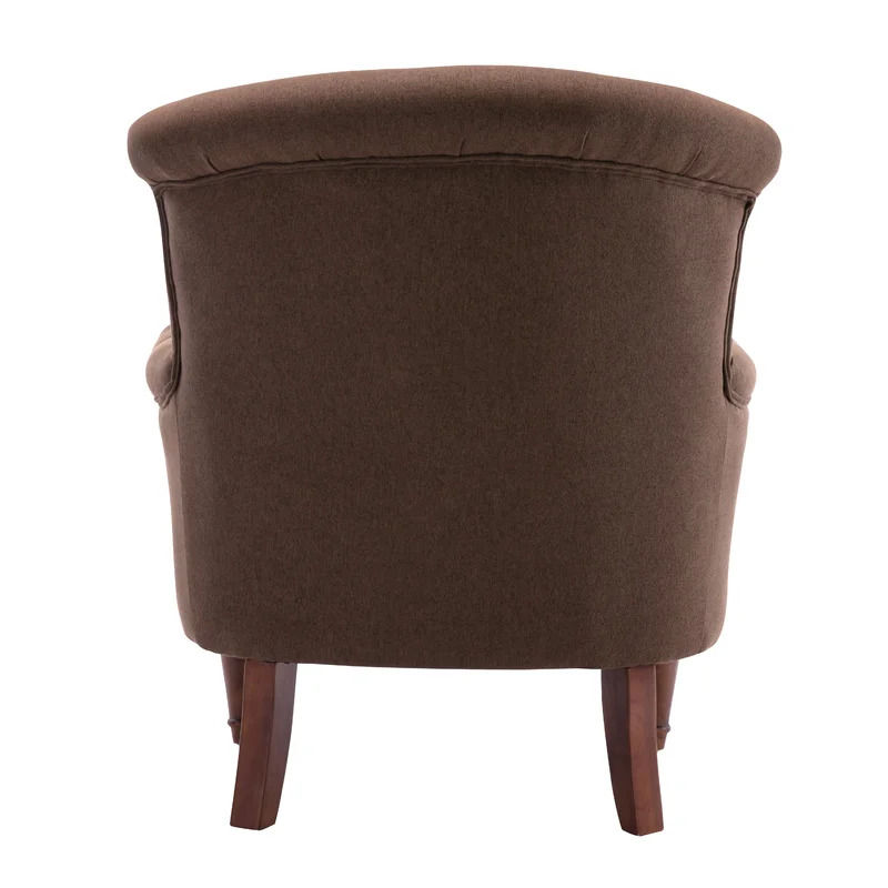 Upholstered Armchair Brown thumbnail 4