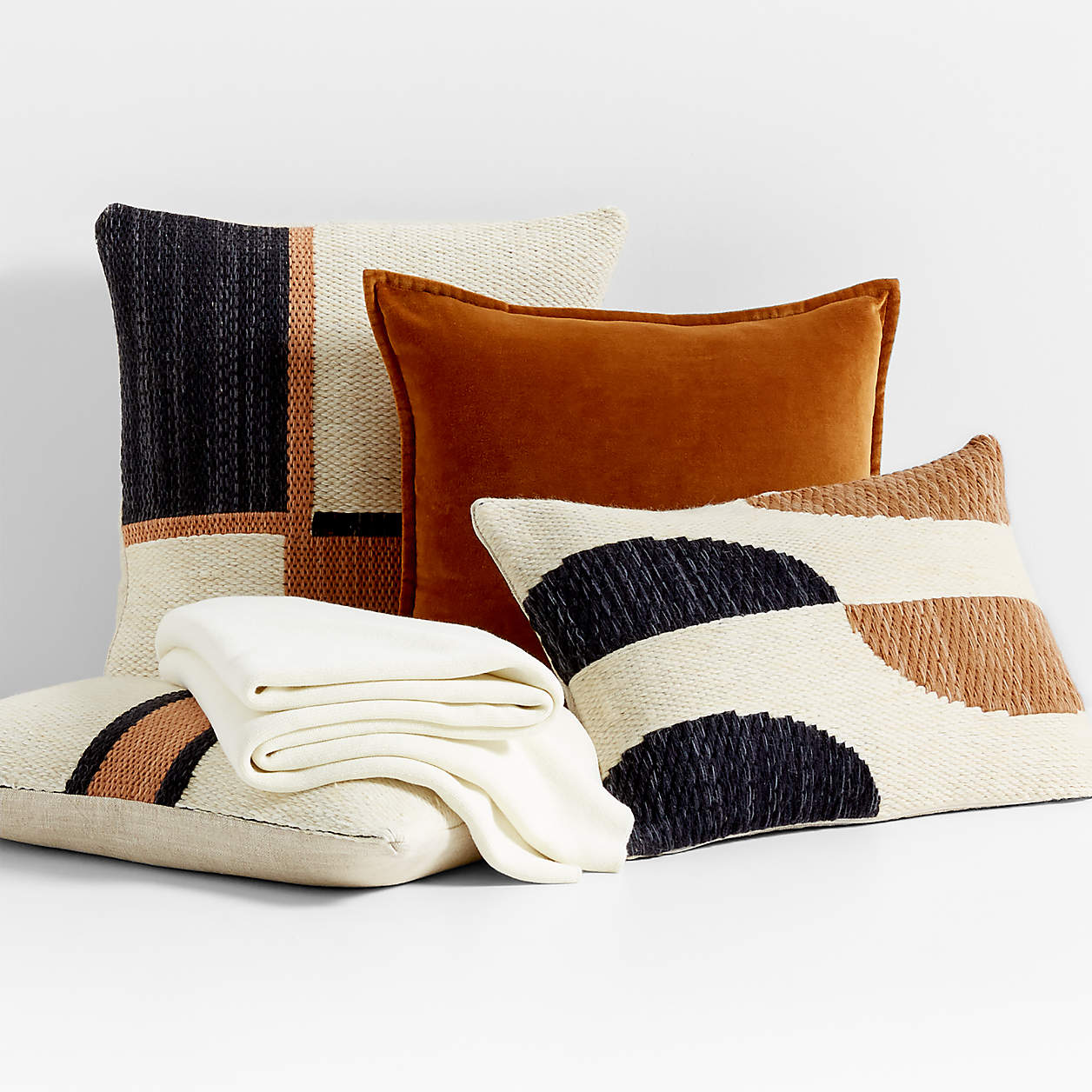 Lazio Woven Kilim Stripe Throw Pillow Cover 22x15 thumbnail 2