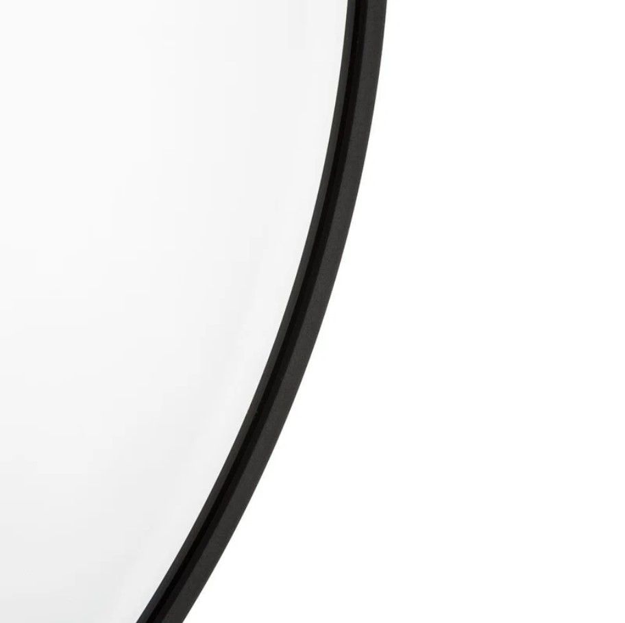 Round Metal Wall Mirror_Black thumbnail 4