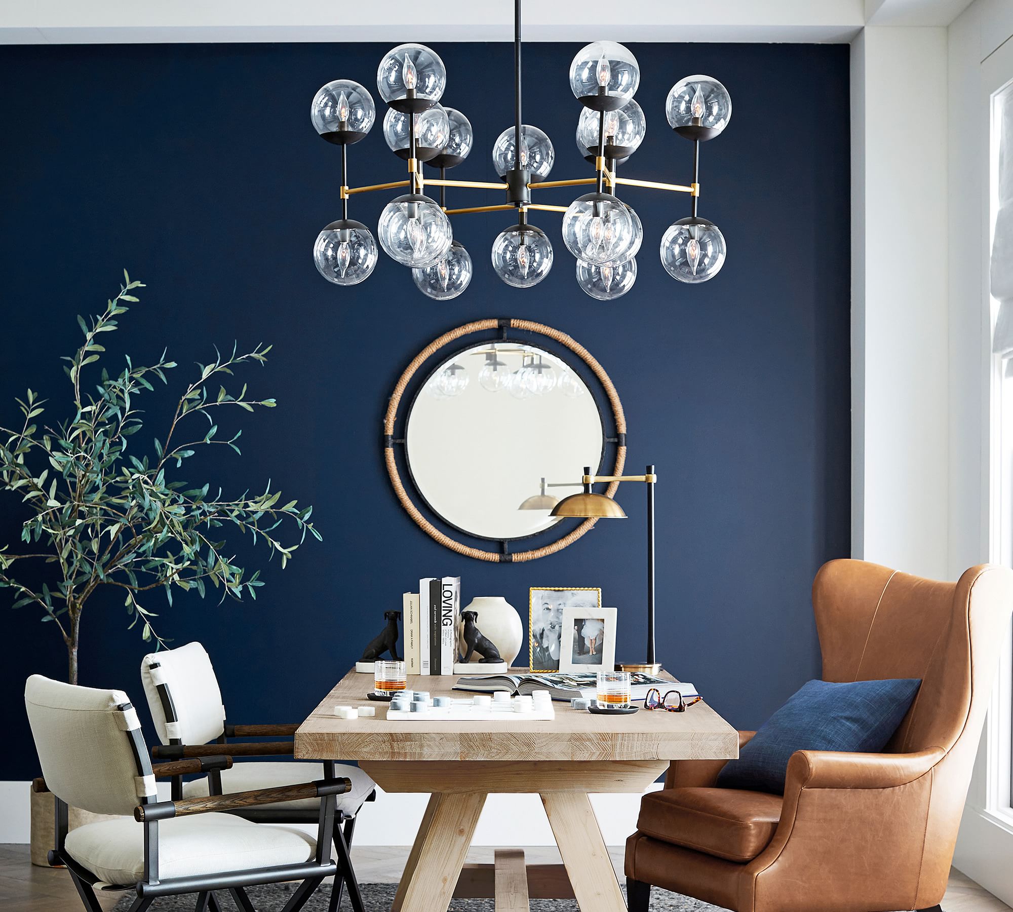 Reese Metal Round Chandelier thumbnail 2