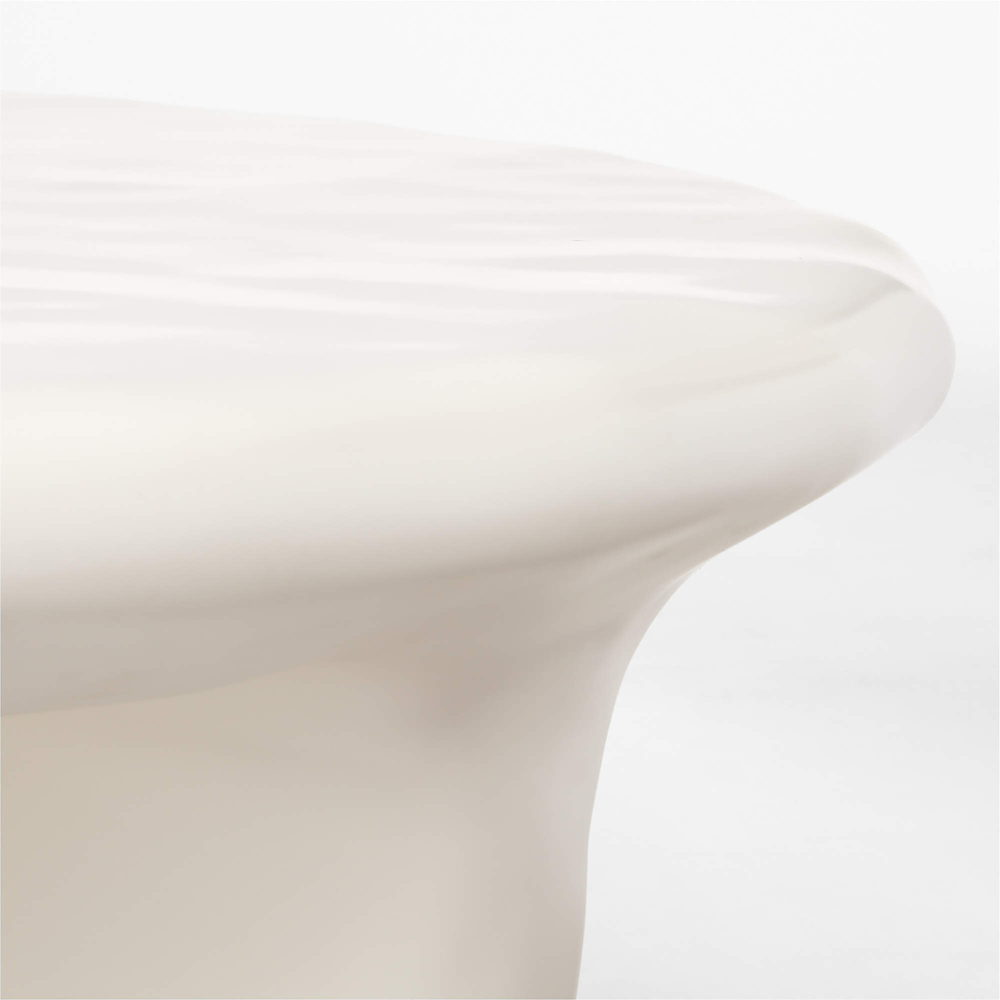 Bodene Round Ivory Resin Coffee Table thumbnail 3