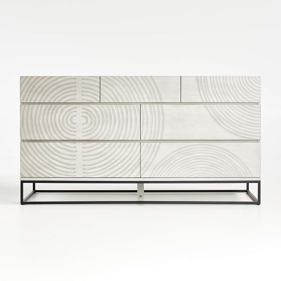 Circulus Dove White Wood 7-Drawer Dresser thumbnail 3