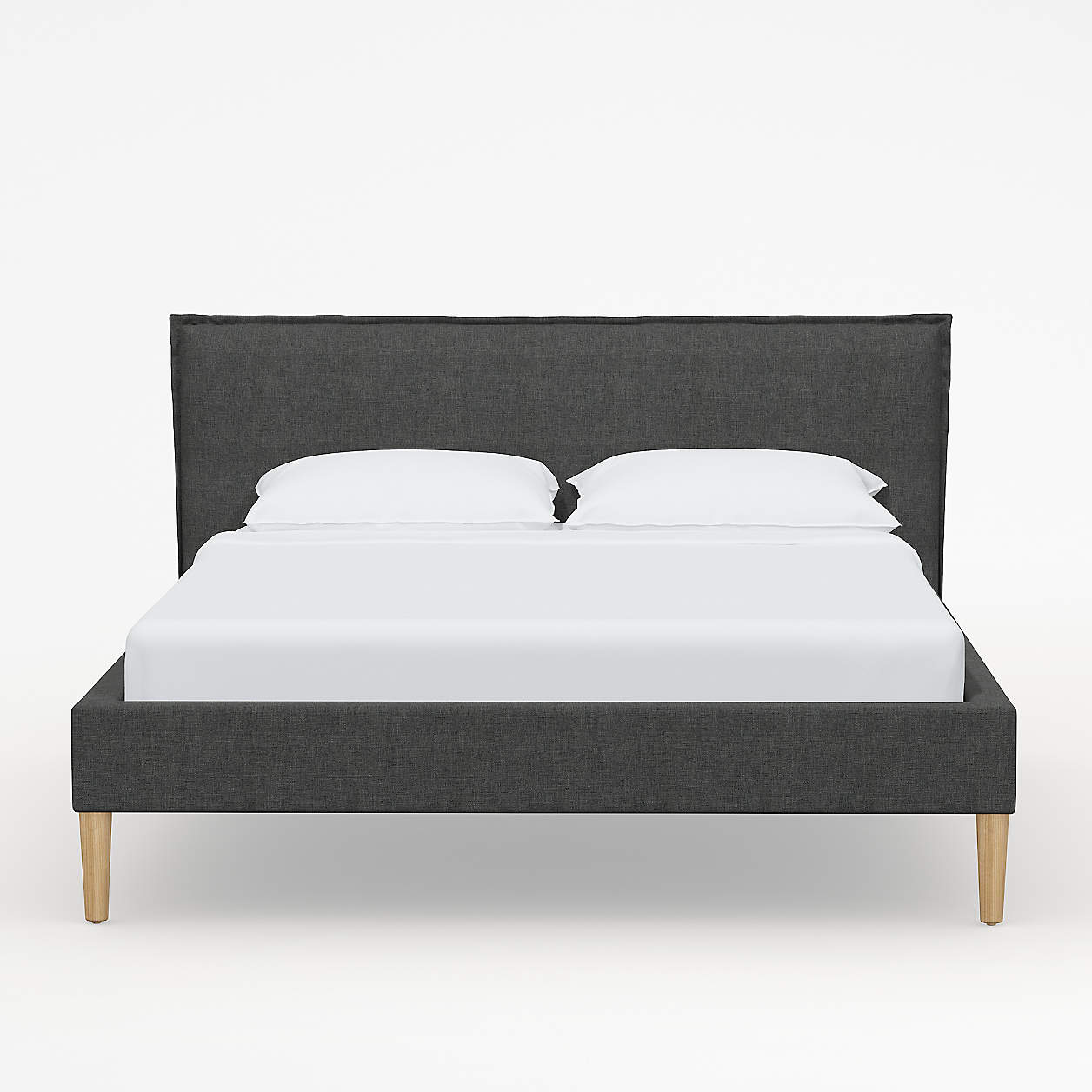 Lane California King Linen Charcoal Low Profile Bed thumbnail 2