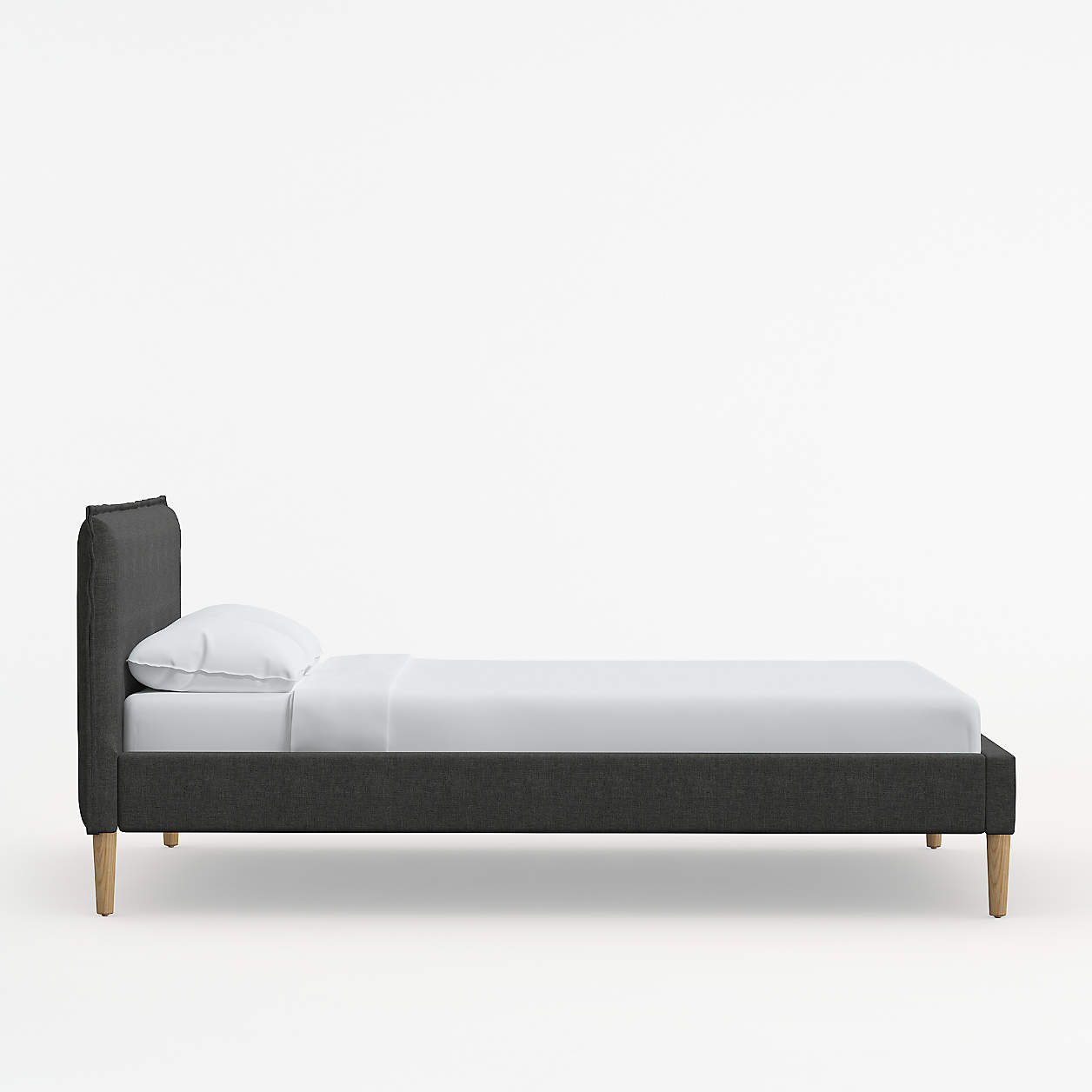Lane California King Linen Charcoal Low Profile Bed thumbnail 3