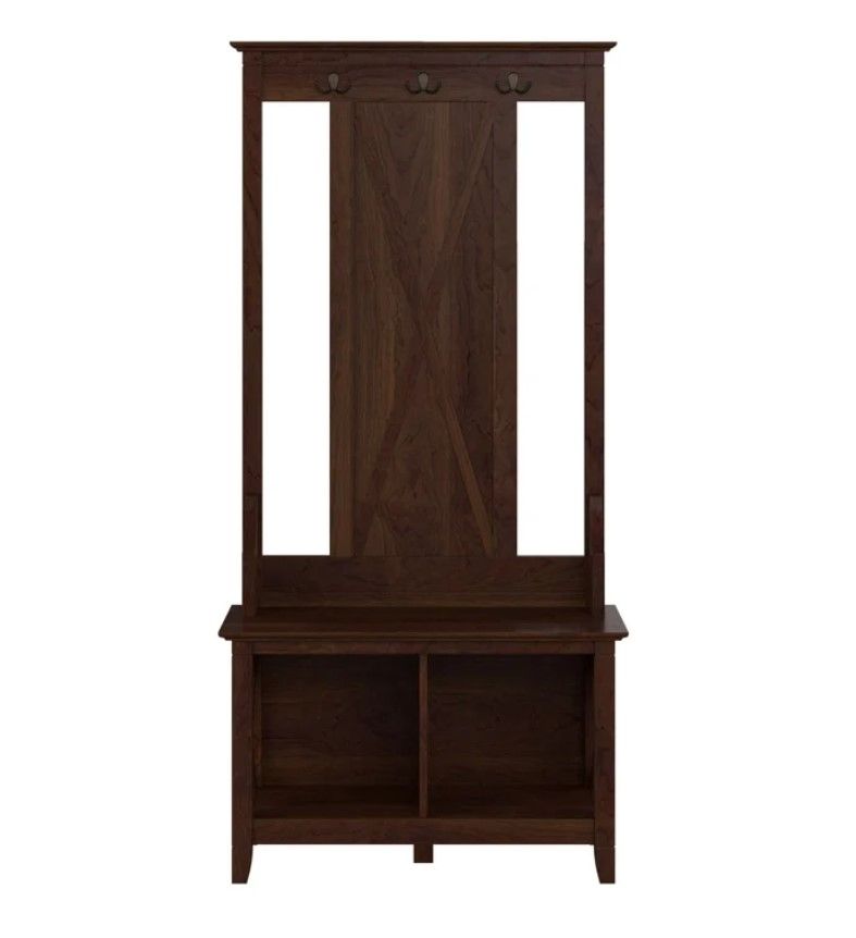 Veda Hall Tree  Wide with Bench and Shoe Storage thumbnail 3