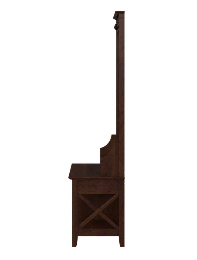 Veda Hall Tree  Wide with Bench and Shoe Storage thumbnail 4