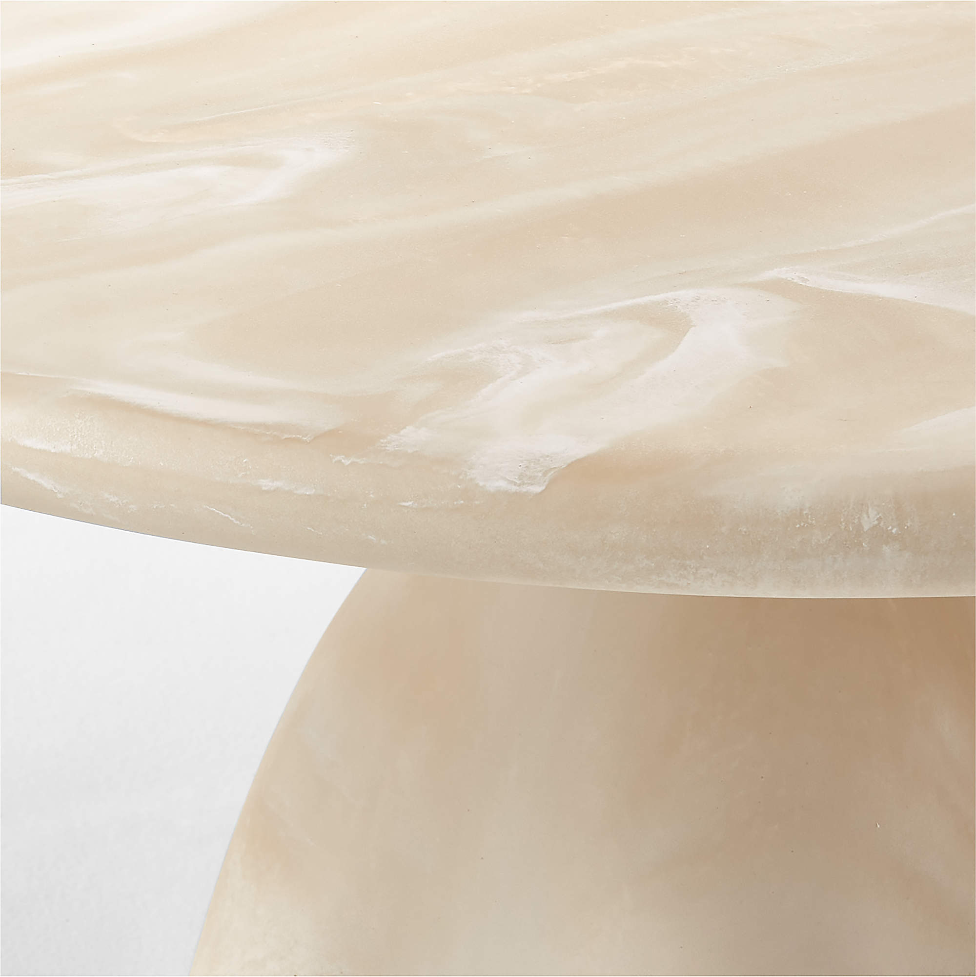 Santoro 53" Rectangular White Quartz Coffee Table thumbnail 4