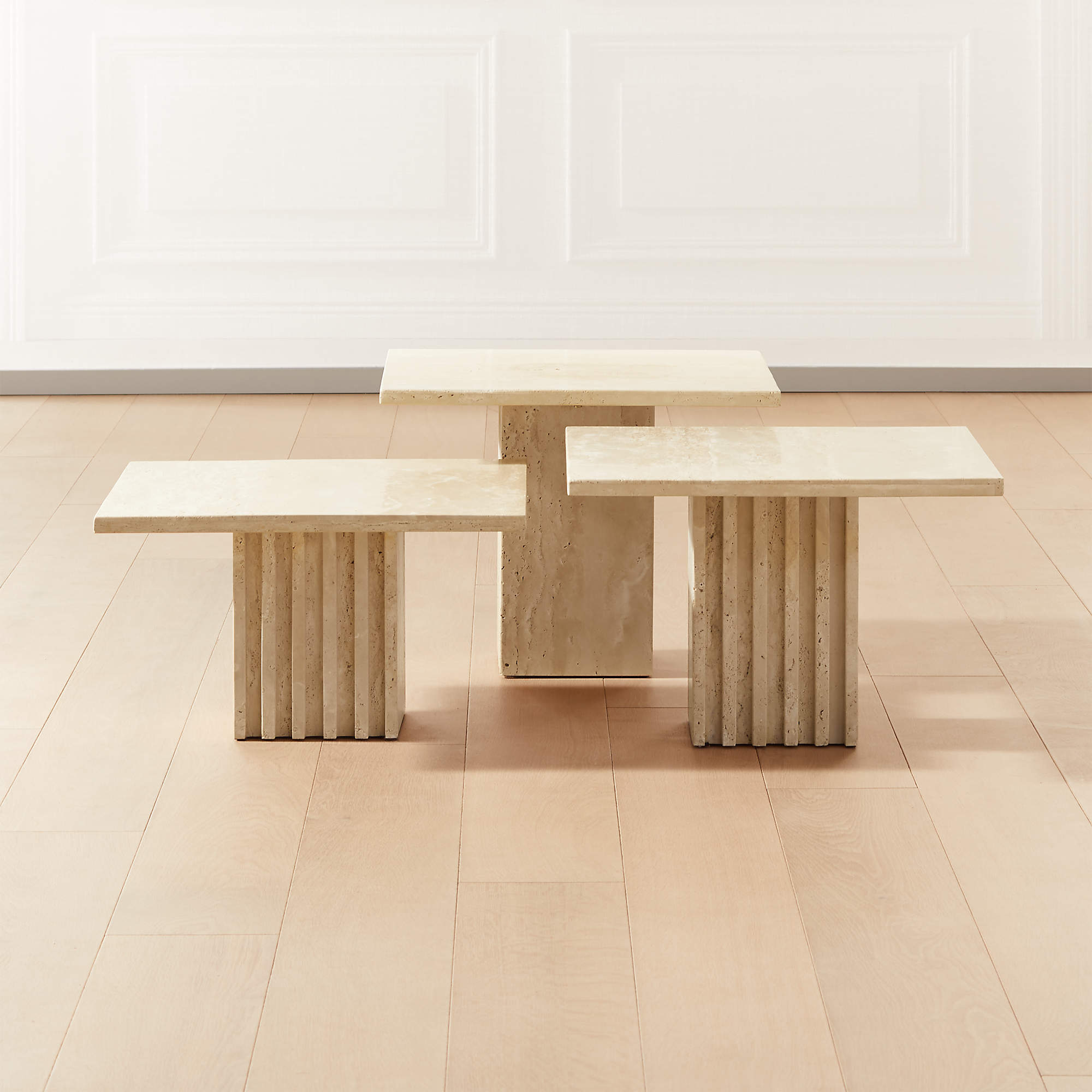 Carve Travertine Medium Cocktail Table thumbnail 3