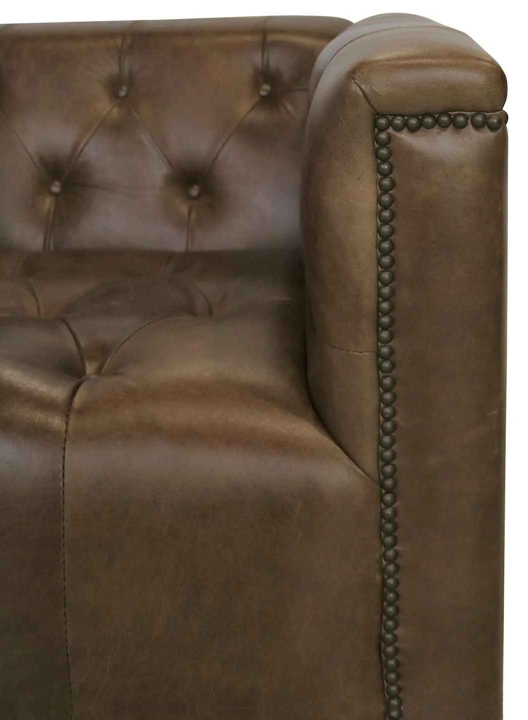 Italian Leather Swivel Chair thumbnail 3