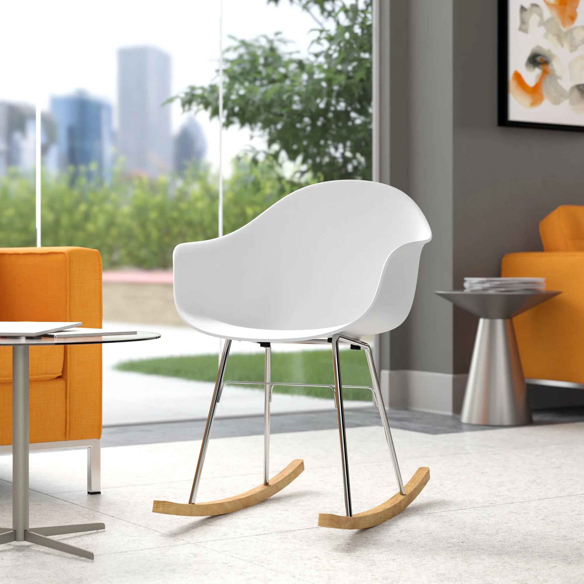 Dinjar Metal Rocking Chair thumbnail 2