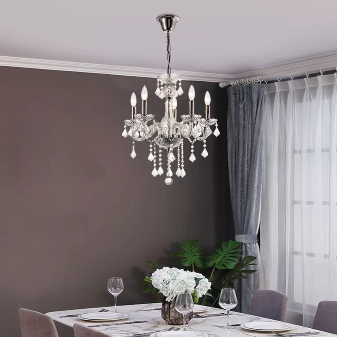Damitri 5 Light Dimmable Classic Traditional Chandelier thumbnail 3