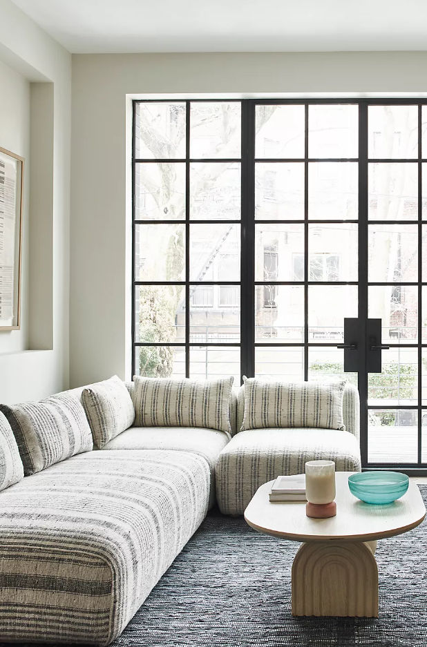 Boro Stripe Kori Modular Armless Chair thumbnail 2