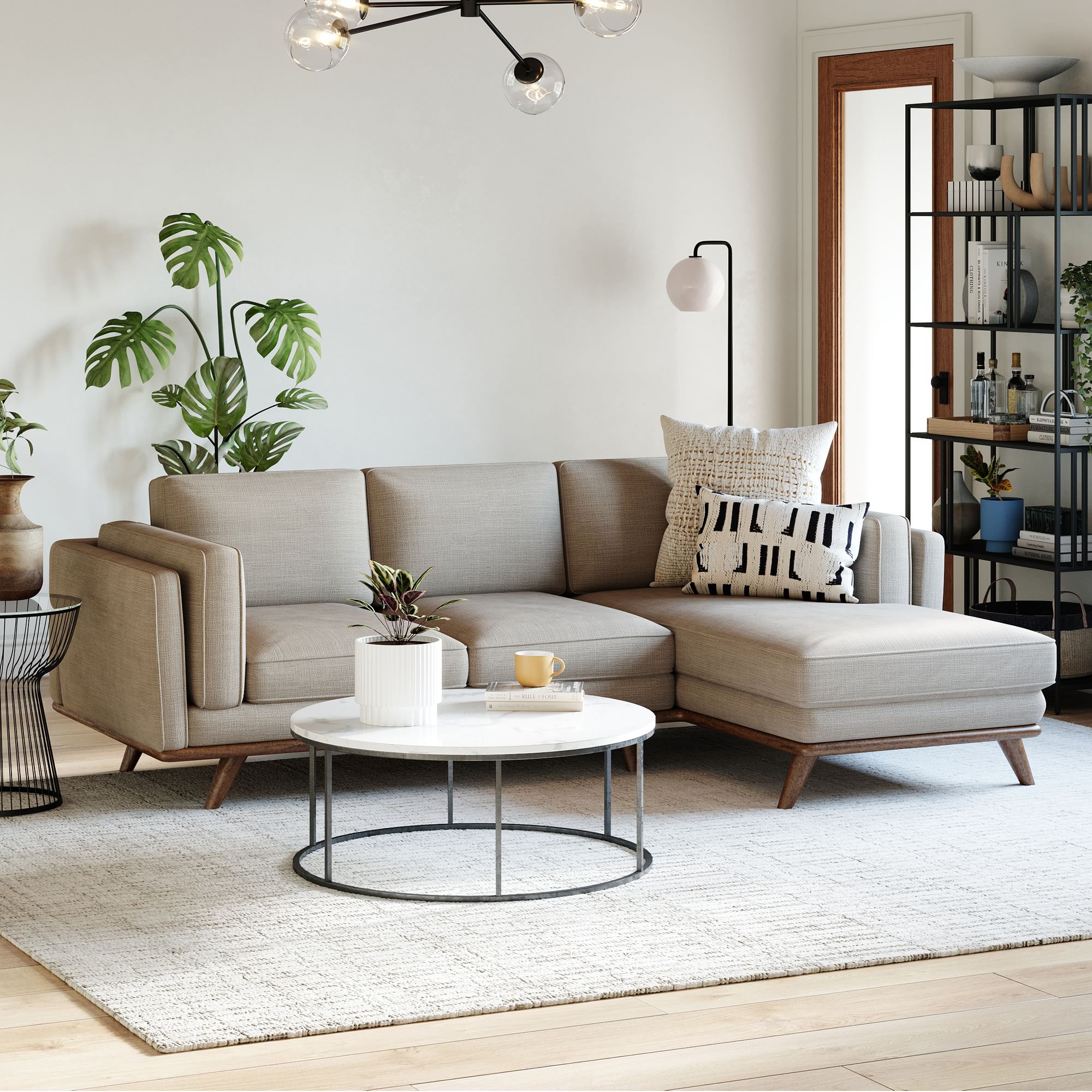 Zander 2-Piece Chaise Sectional  thumbnail 2