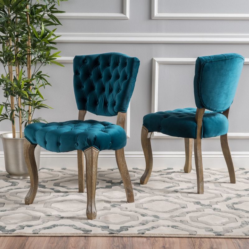 Bates Tufted Dining Chair Set of 2 thumbnail 4