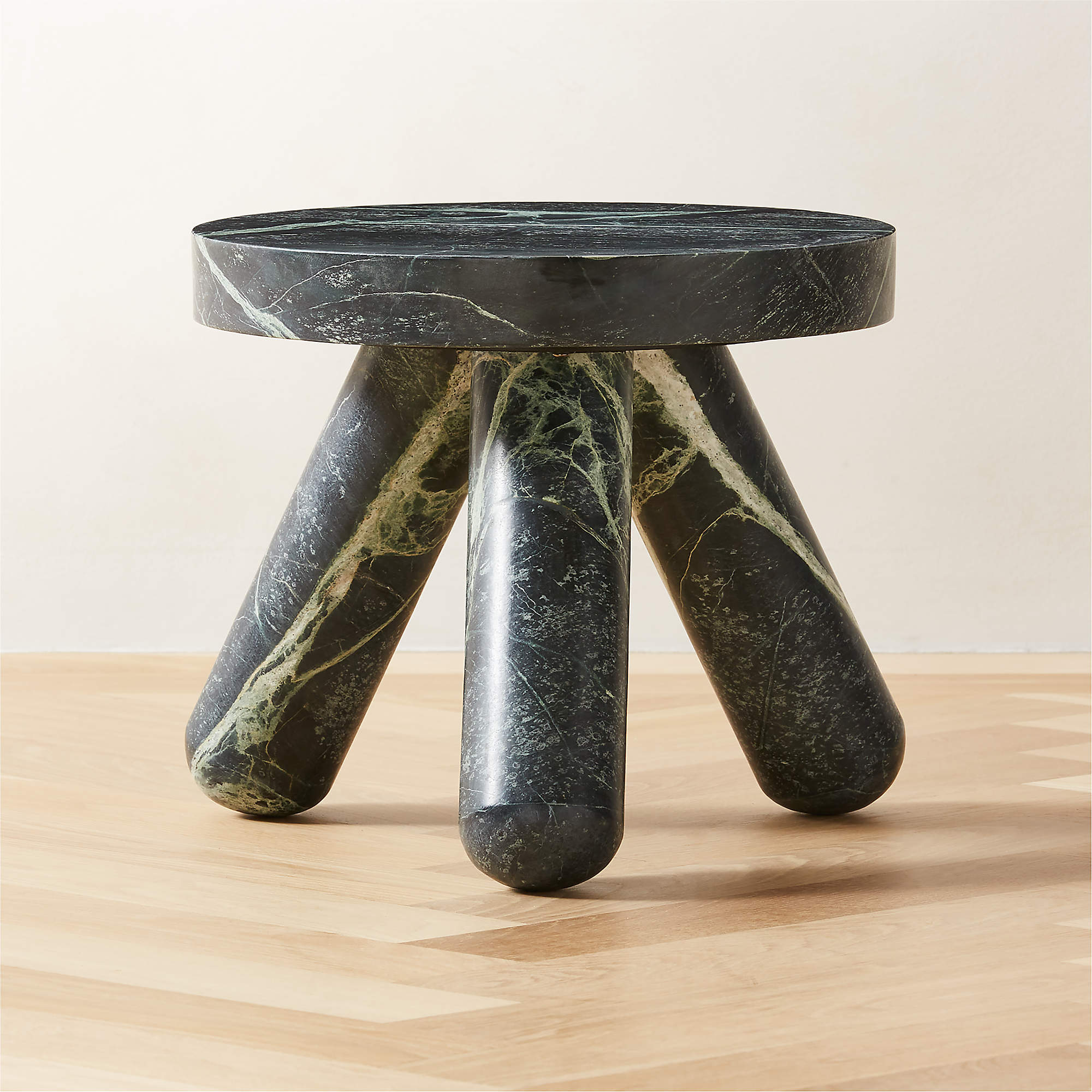 Jaxx Green Marble Side Table Short thumbnail 2