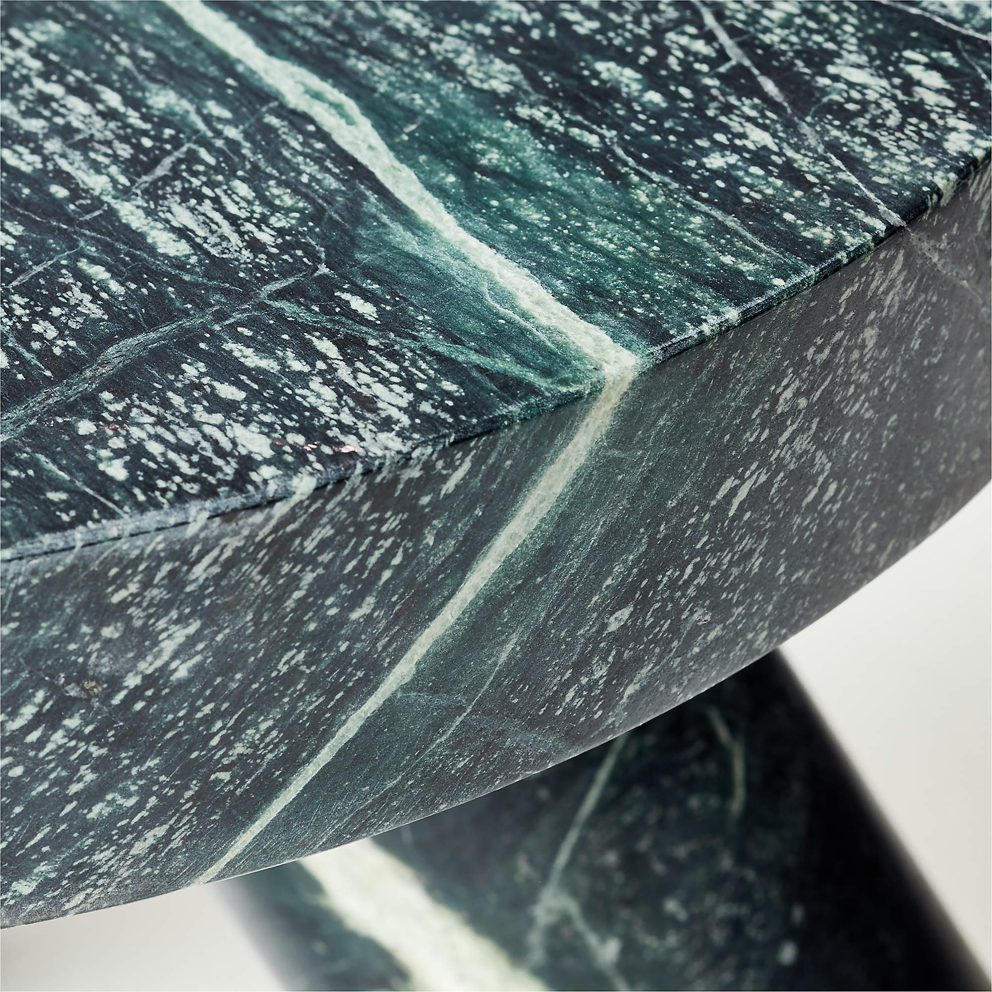 Jaxx Green Marble Side Table Short thumbnail 3