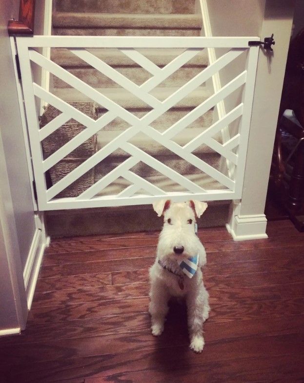 Geometric Pet Security Barn Door Pet Gate thumbnail 2