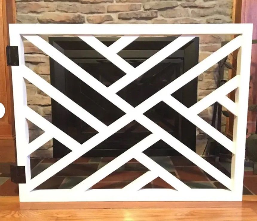 Geometric Pet Security Barn Door Pet Gate thumbnail 4