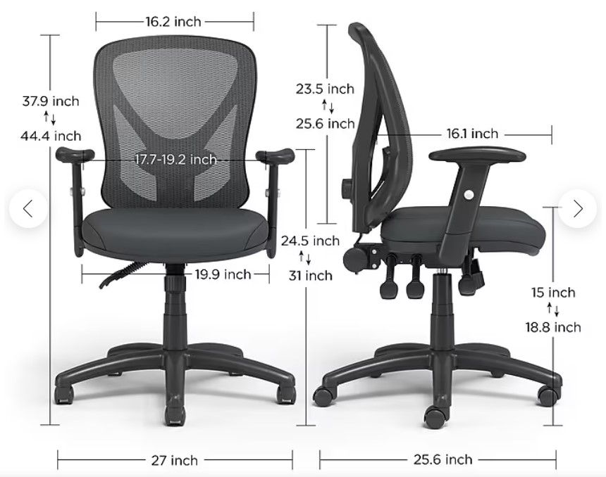 Staples Carder Ergonomic Fabric Swivel Computer and Desk Chair thumbnail 2