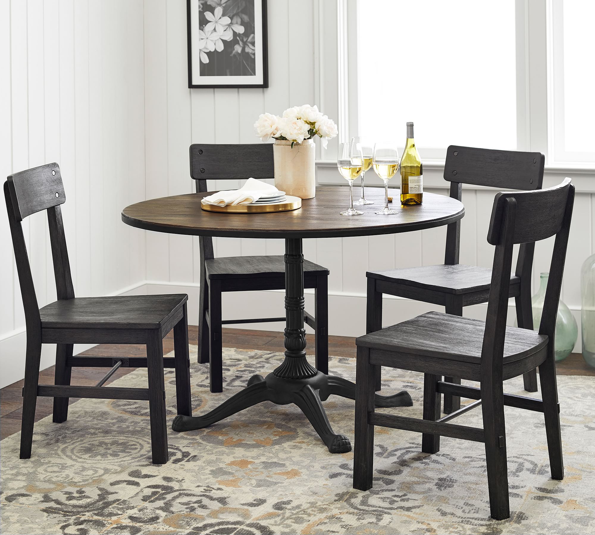 Rae Round Pedestal Bistro Dining Table thumbnail 2