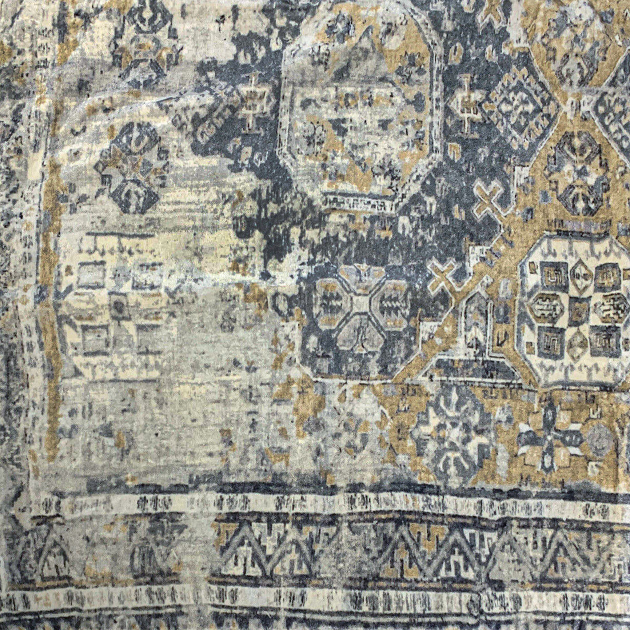 Zayden Velvet Printed Pouf thumbnail 2