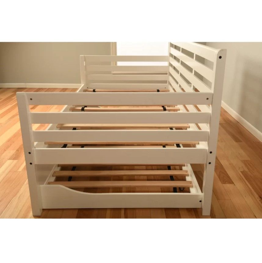 Alhamdi Solid Wood Daybed with Trundle thumbnail 2