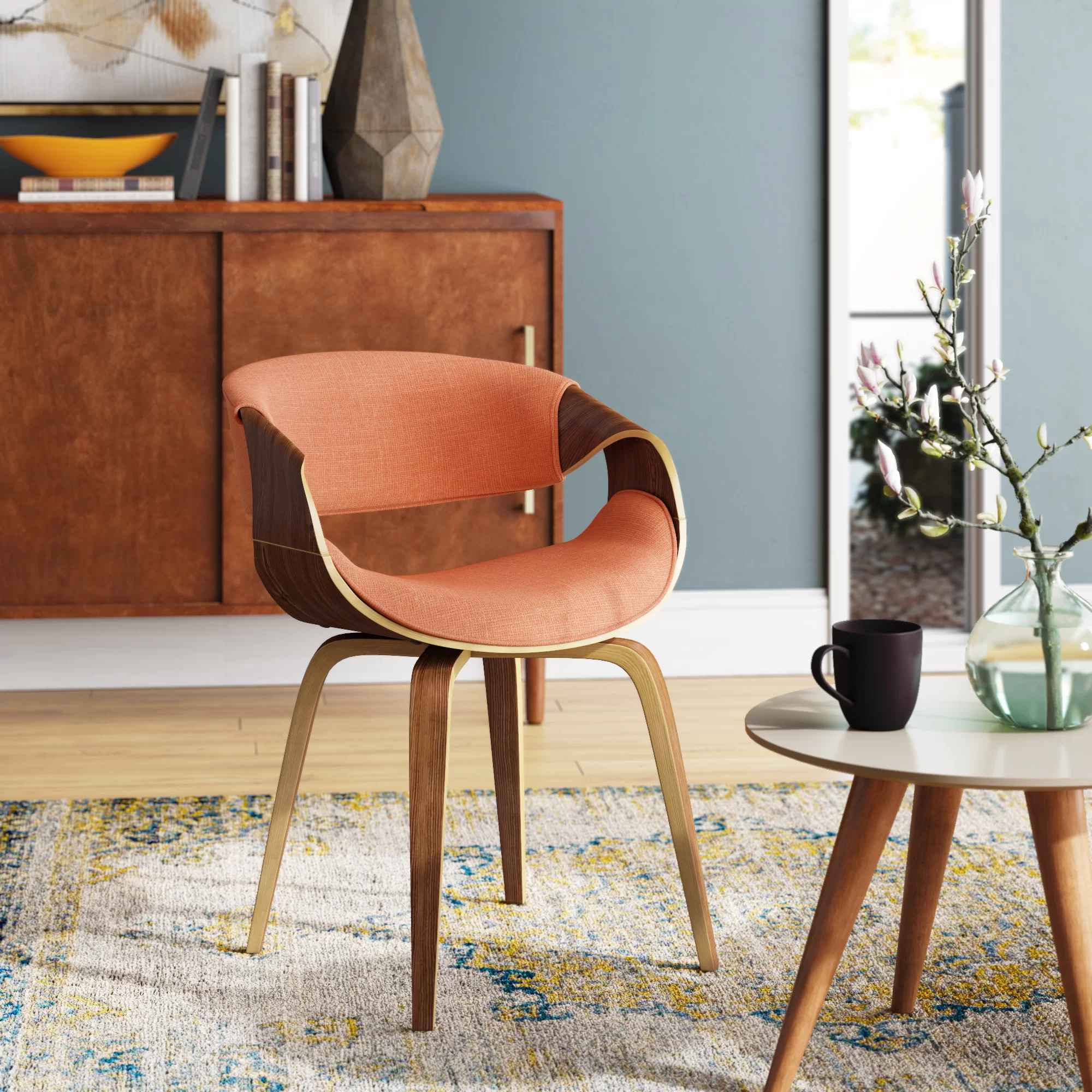 Bhavya Solid Back Arm Chair thumbnail 2