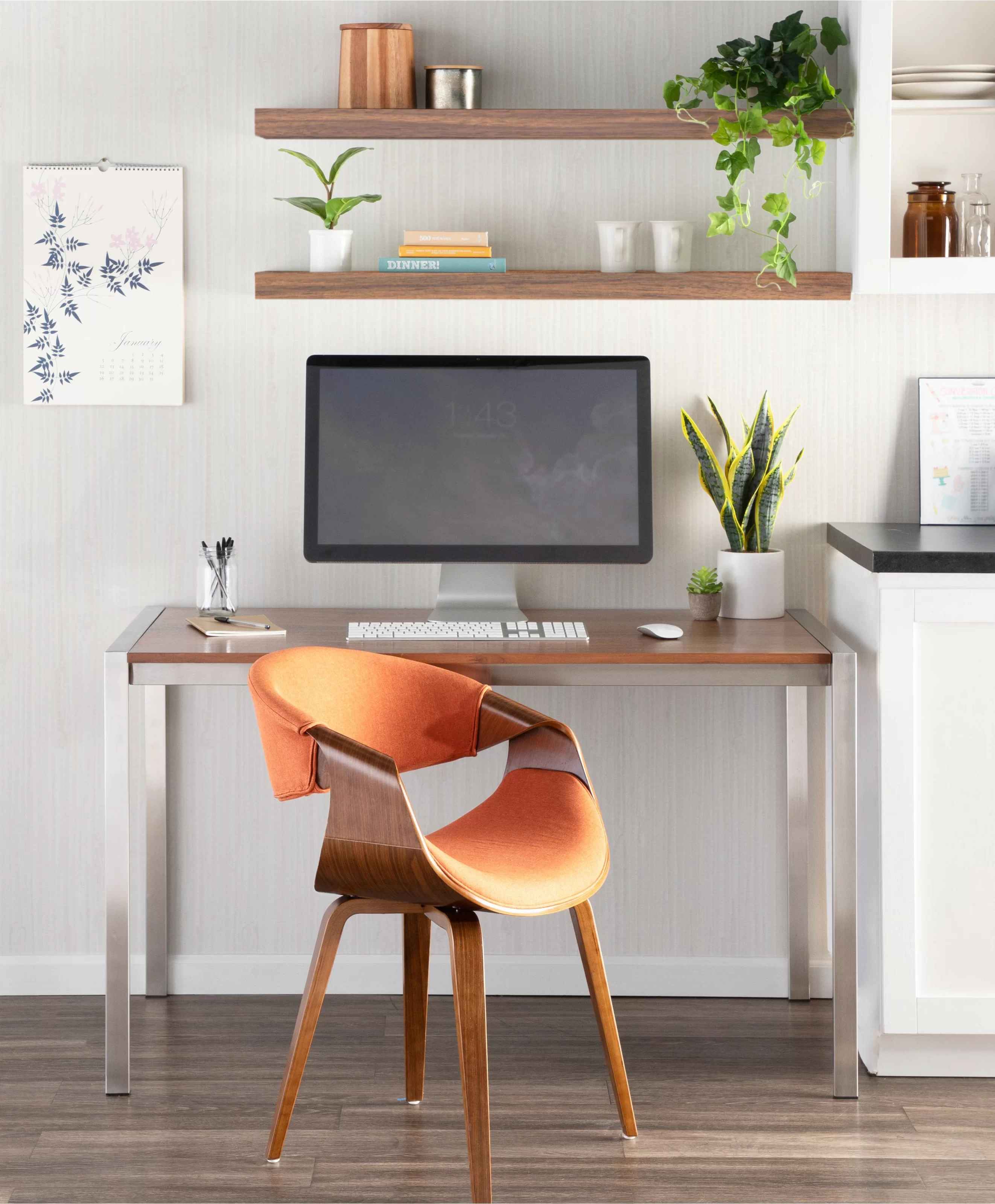 Bhavya Solid Back Arm Chair thumbnail 7