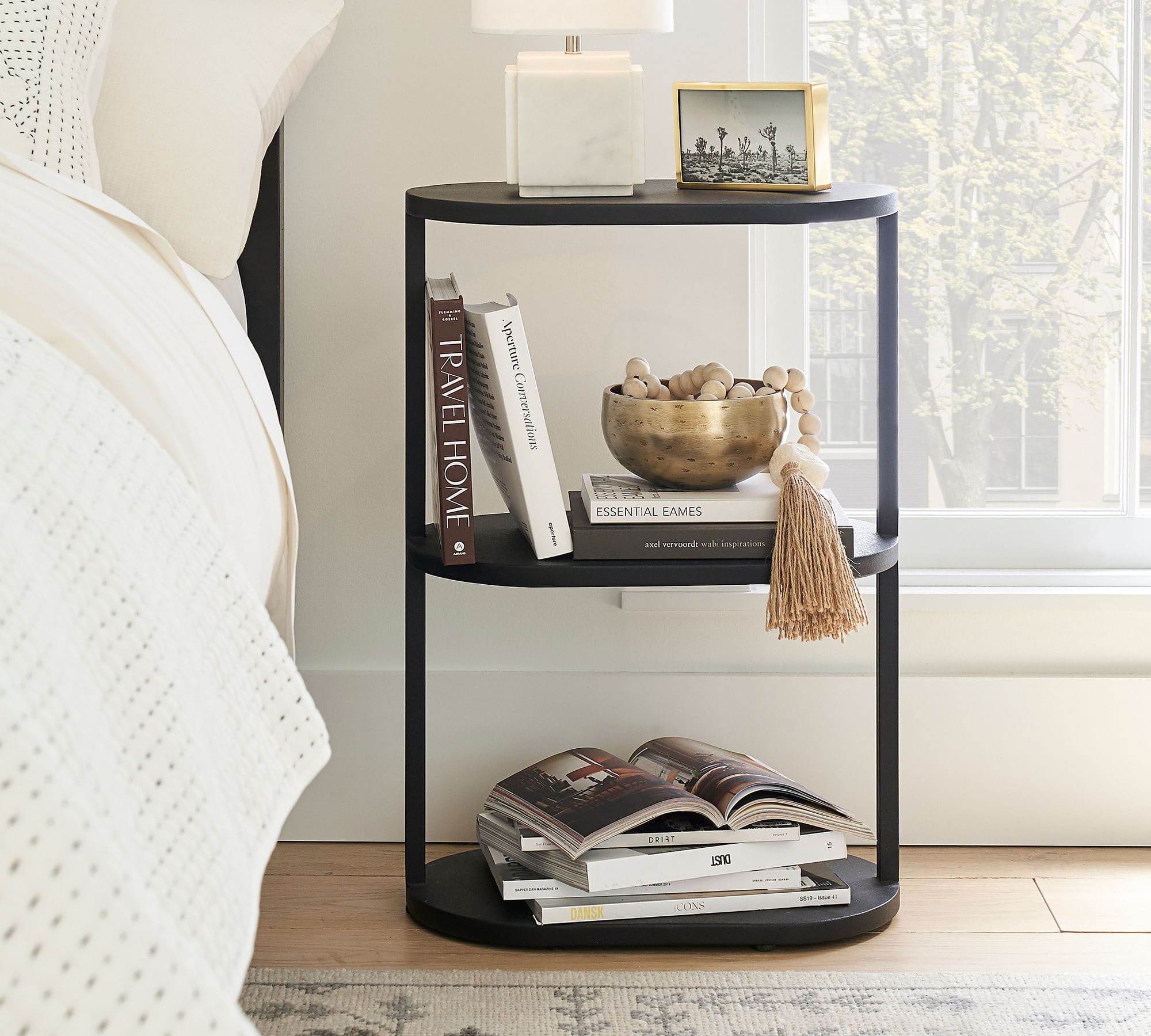 Garby Metal Nightstand thumbnail 2