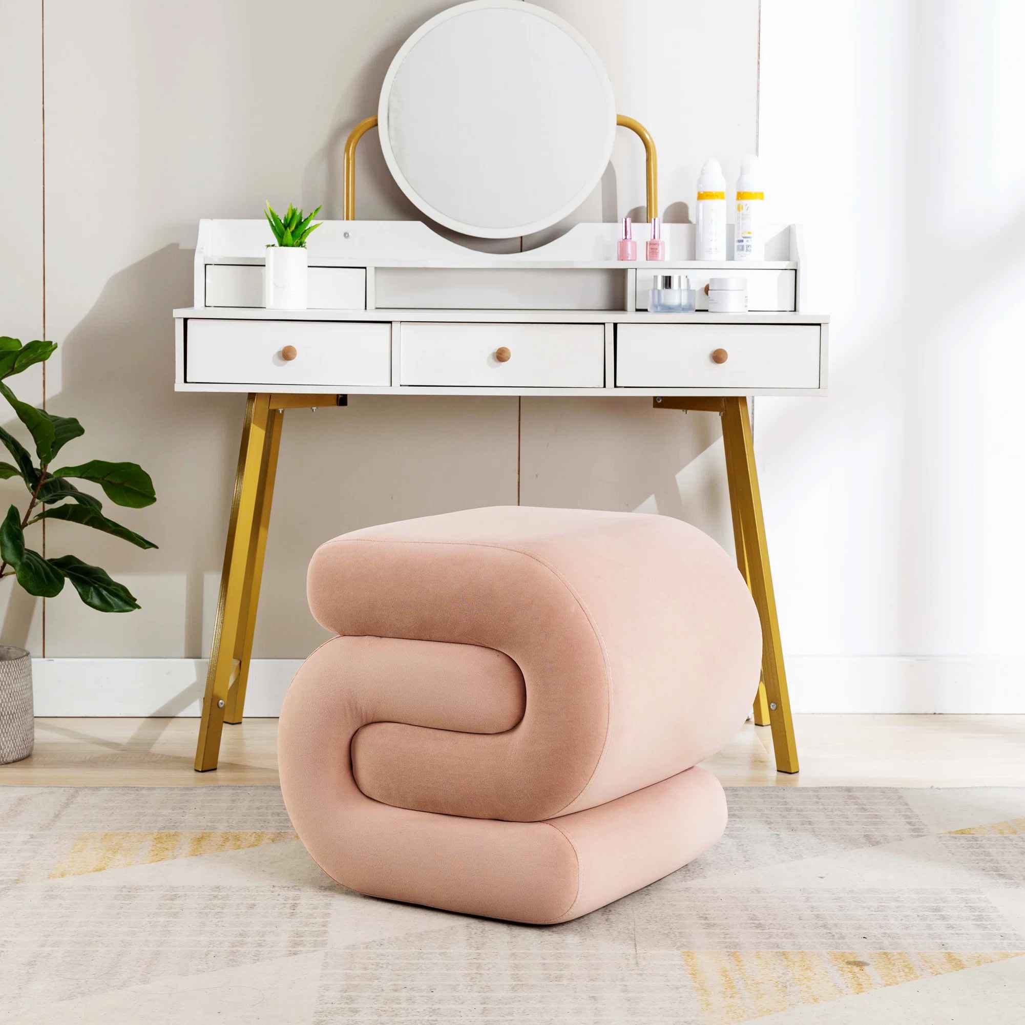 Antasia Manufactured Wood Accent Stool thumbnail 2