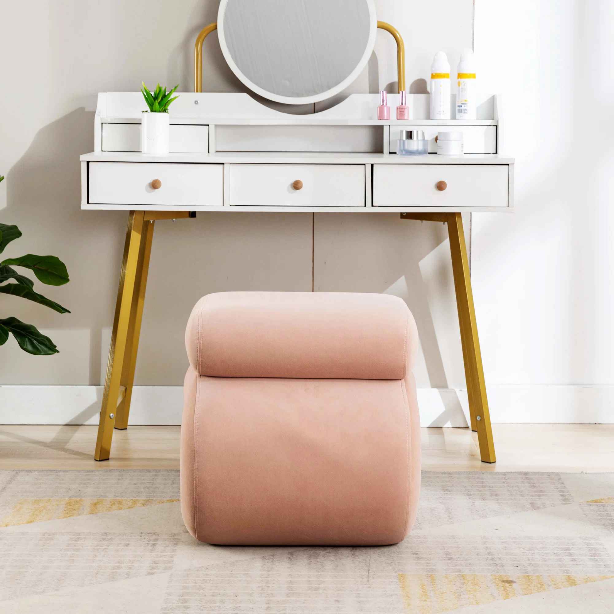 Antasia Manufactured Wood Accent Stool thumbnail 4