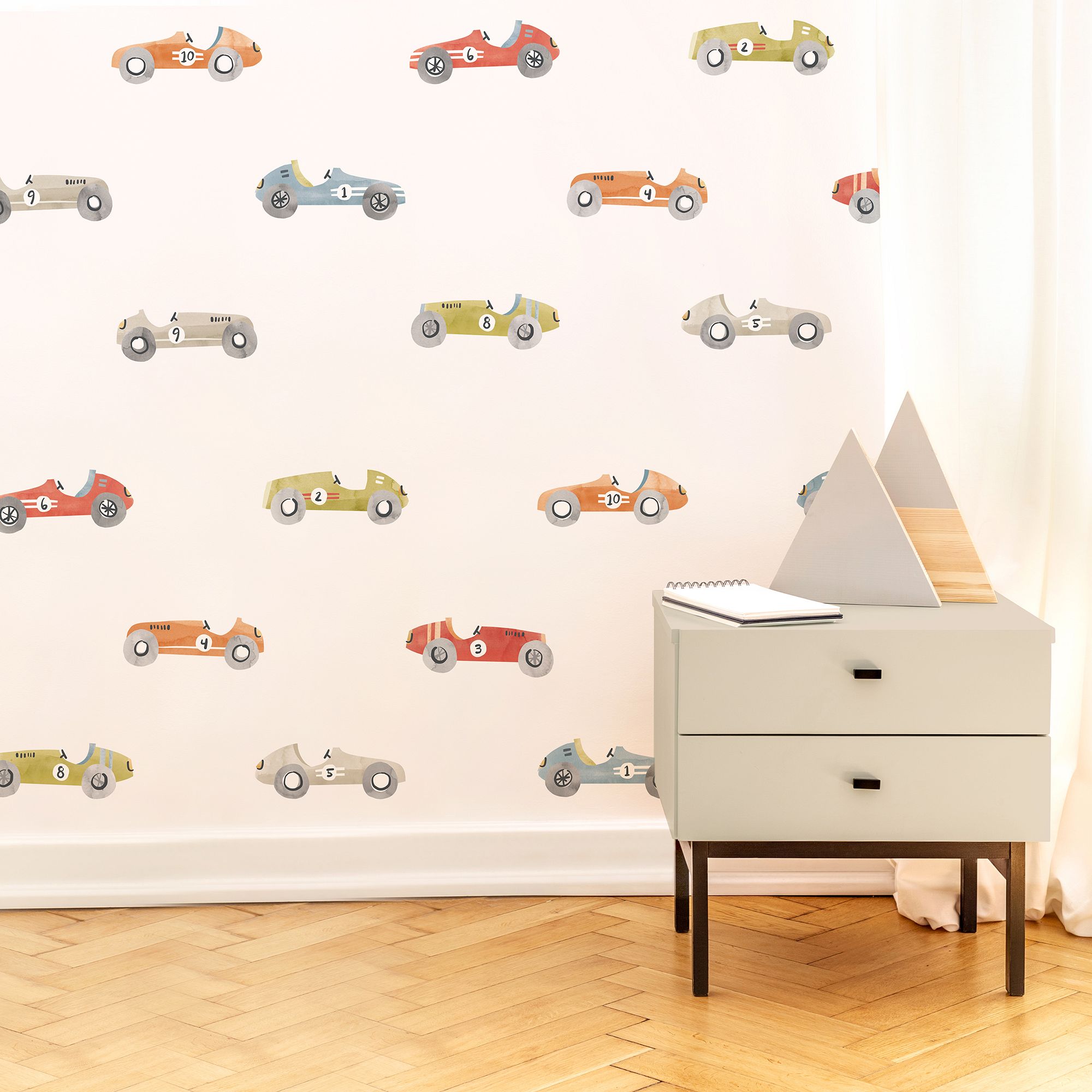 Mej Mej Away We Go Hot Rod Toss Peel Stick Wall Decals thumbnail 2