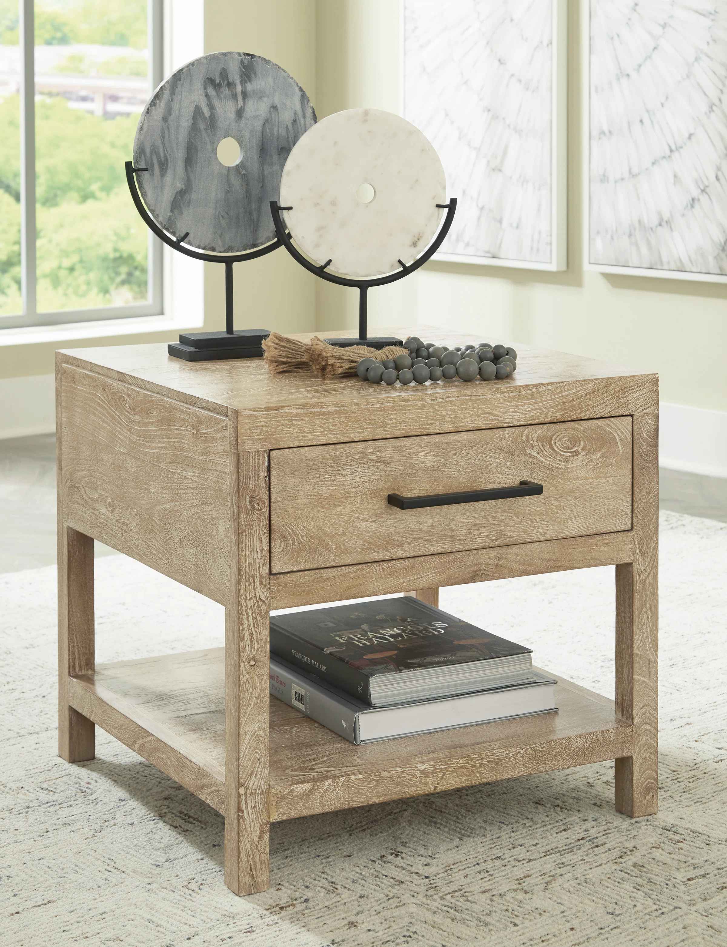 Belenburg Solid Wood End Table with Storage thumbnail 2