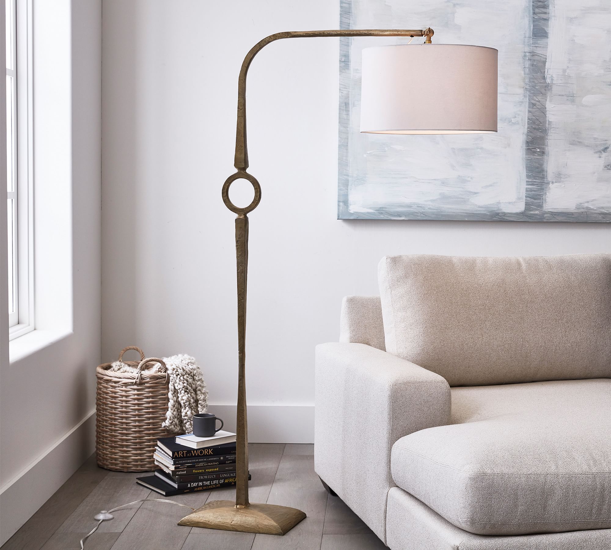 Easton Forged Iron Floor Lamp thumbnail 2