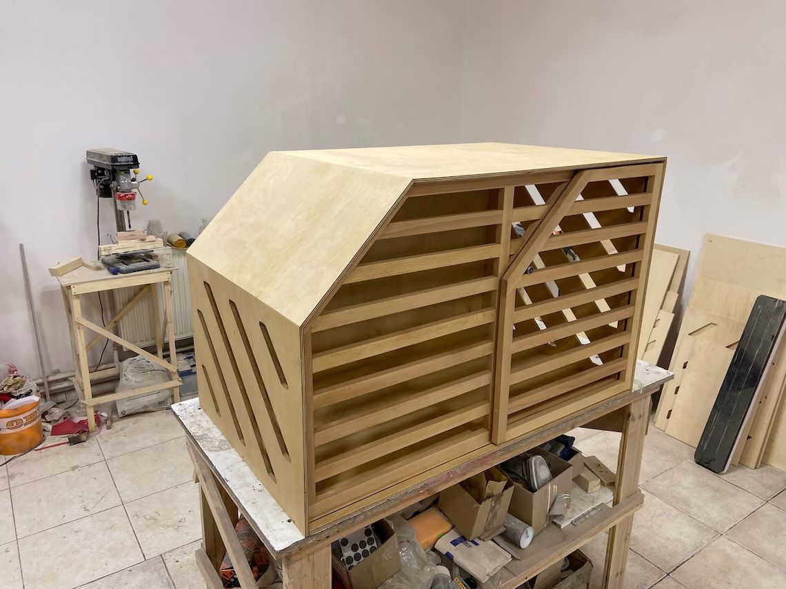 Modern dog cage thumbnail 2