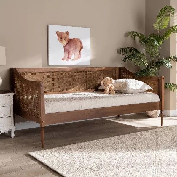 Twin Ogden Wood and Synthetic Rattan Daybed thumbnail 2