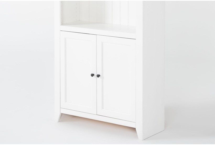 Westlawn 72" White Bookcase With Doors thumbnail 4