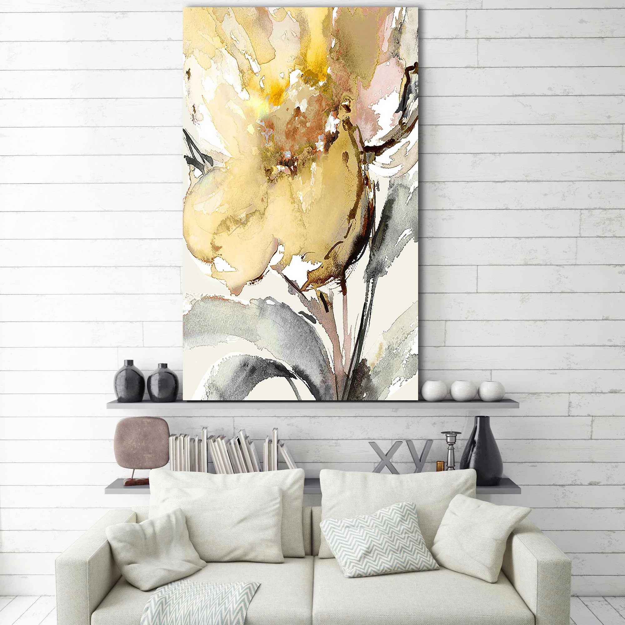 Bright Blooms II by Lanie Loreth Painting-48"x28" thumbnail 2