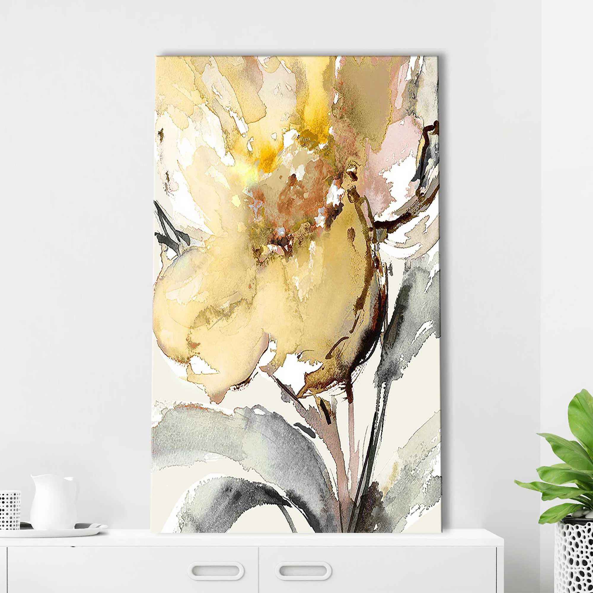 Bright Blooms II by Lanie Loreth Painting-48"x28" thumbnail 3