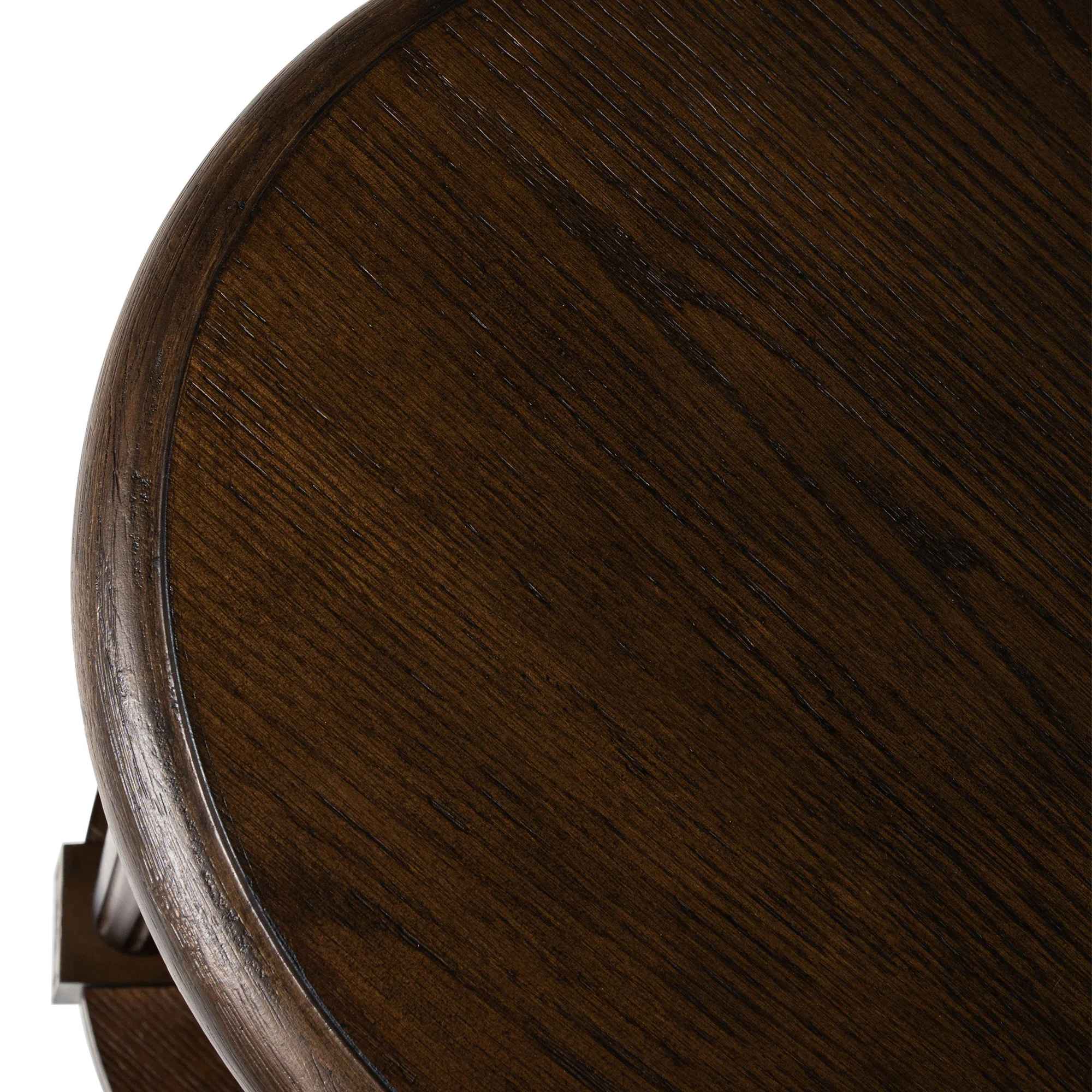 Maven Lane Pullman Traditional Round Wooden Side Table thumbnail 3