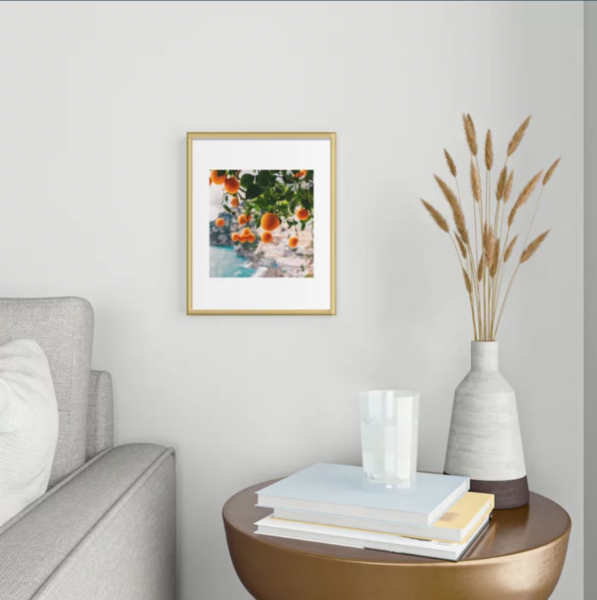 Amalfi Coast Oranges Framed Art Print thumbnail 2