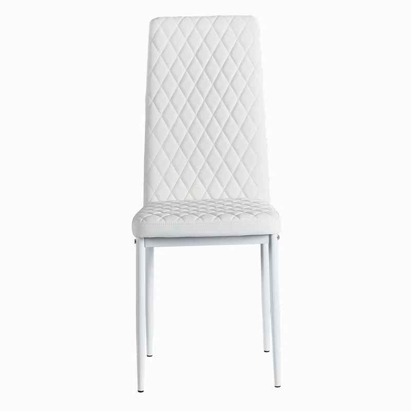 Modern Minimalist Leather Dining Chair-Set of 6 thumbnail 3