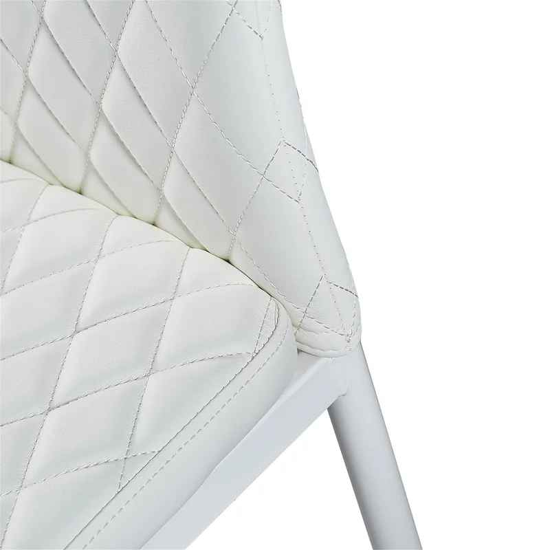 Modern Minimalist Leather Dining Chair-Set of 6 thumbnail 5