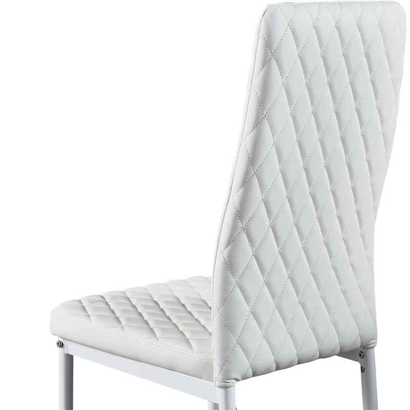 Modern Minimalist Leather Dining Chair-Set of 6 thumbnail 7