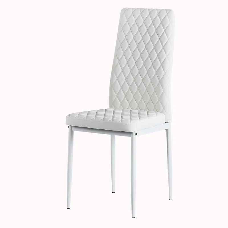 Modern Minimalist Leather Dining Chair-Set of 6 thumbnail 8
