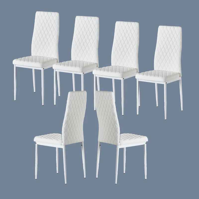 Modern Minimalist Leather Dining Chair-Set of 6 thumbnail 9