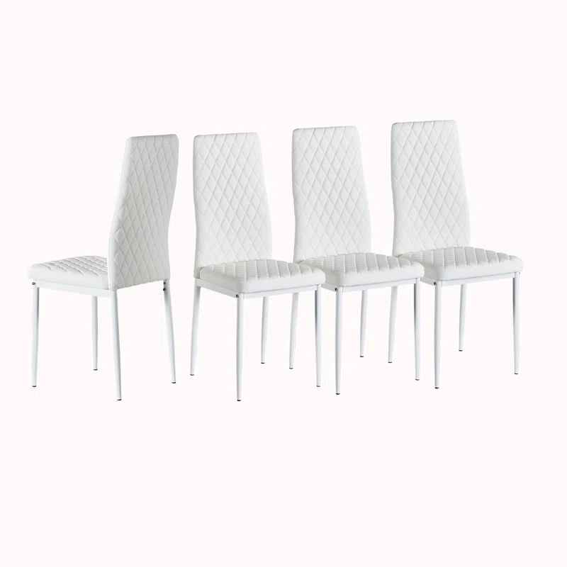 Modern Minimalist Leather Dining Chair-Set of 6 thumbnail 10