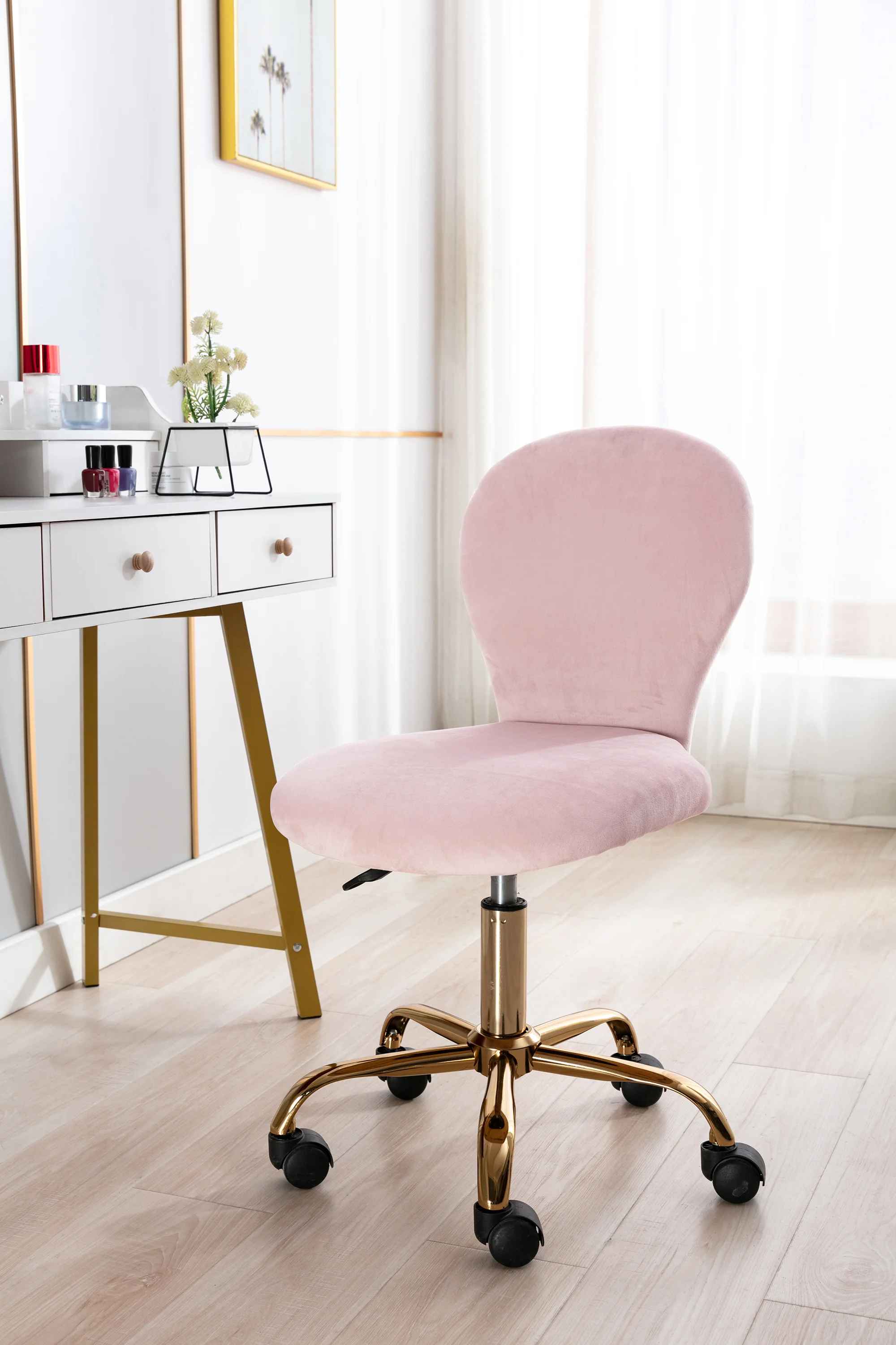 Colm Velvet Task Chair thumbnail 2
