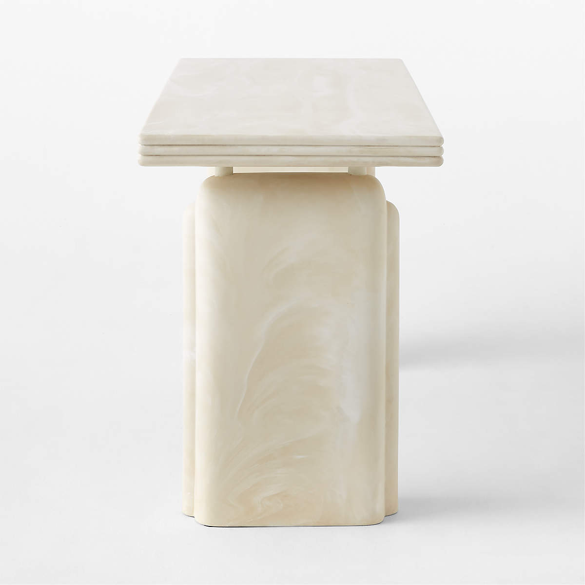 REMOLI SWIRLED CREAM RESIN DESK thumbnail 5