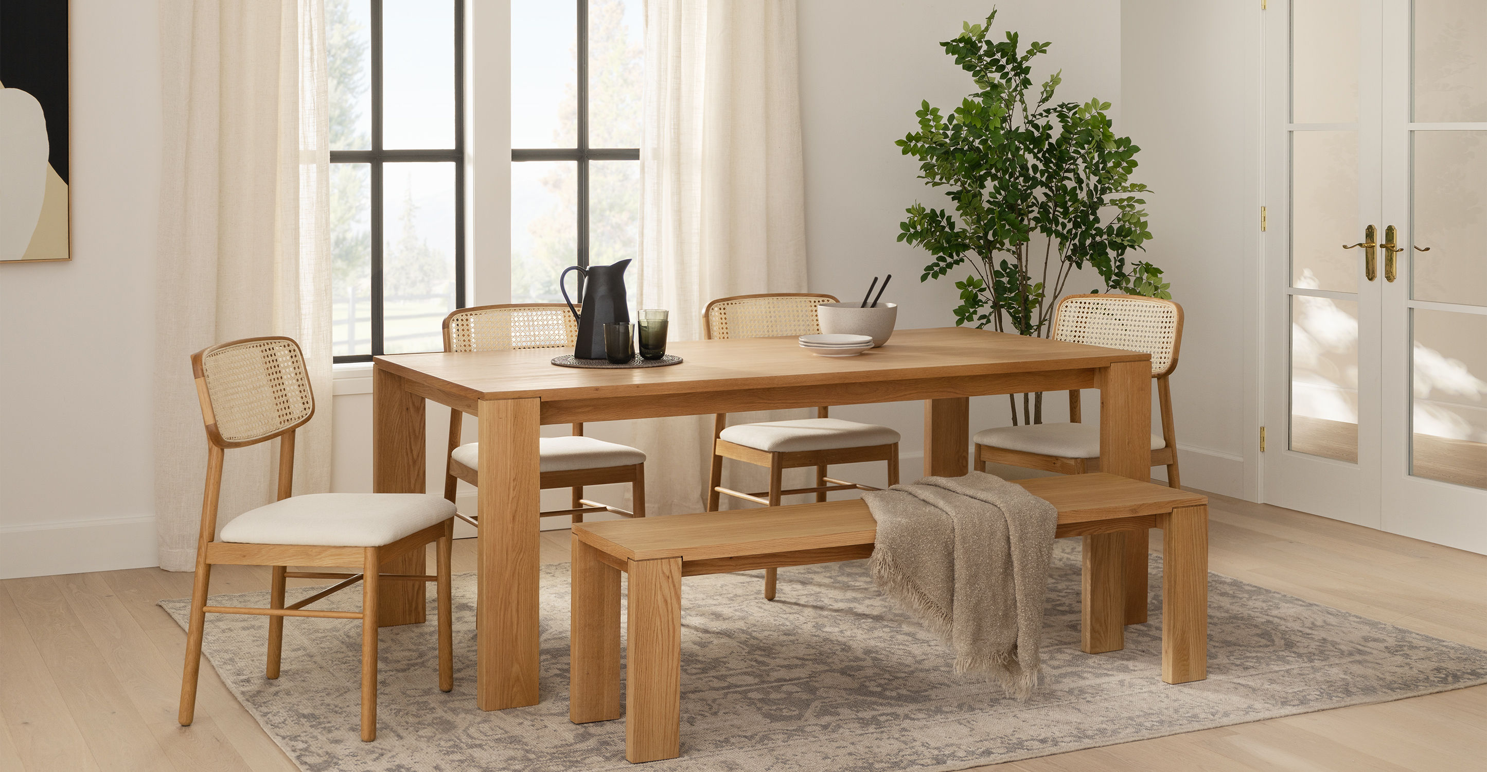 Dako Oak Dining Table for 6 thumbnail 2